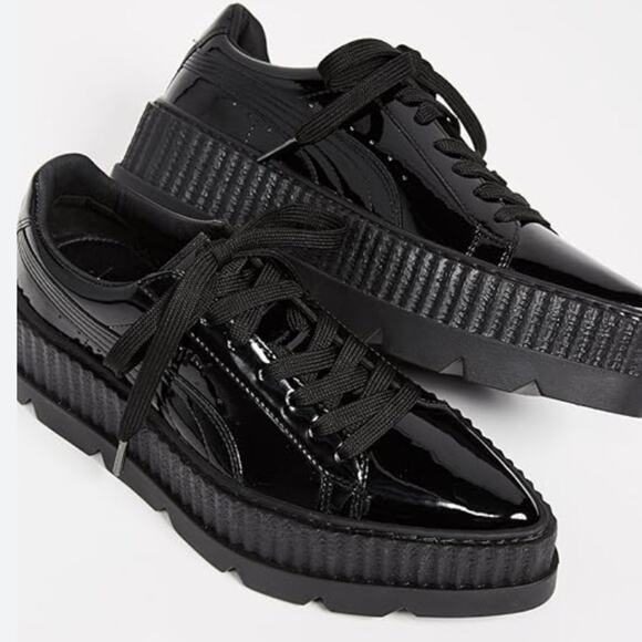 Puma Pointy Creeper Fenty Rihanna Platform Shoes NWOB Black Size 7 - Picture 1 of 10